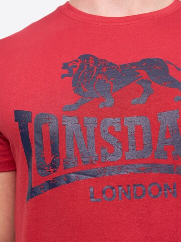 LONSDALE Póló - piros