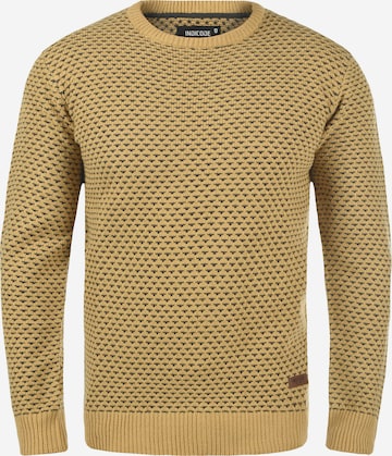 INDICODE JEANS Strickpullover 'Coppler' in Beige: predná strana