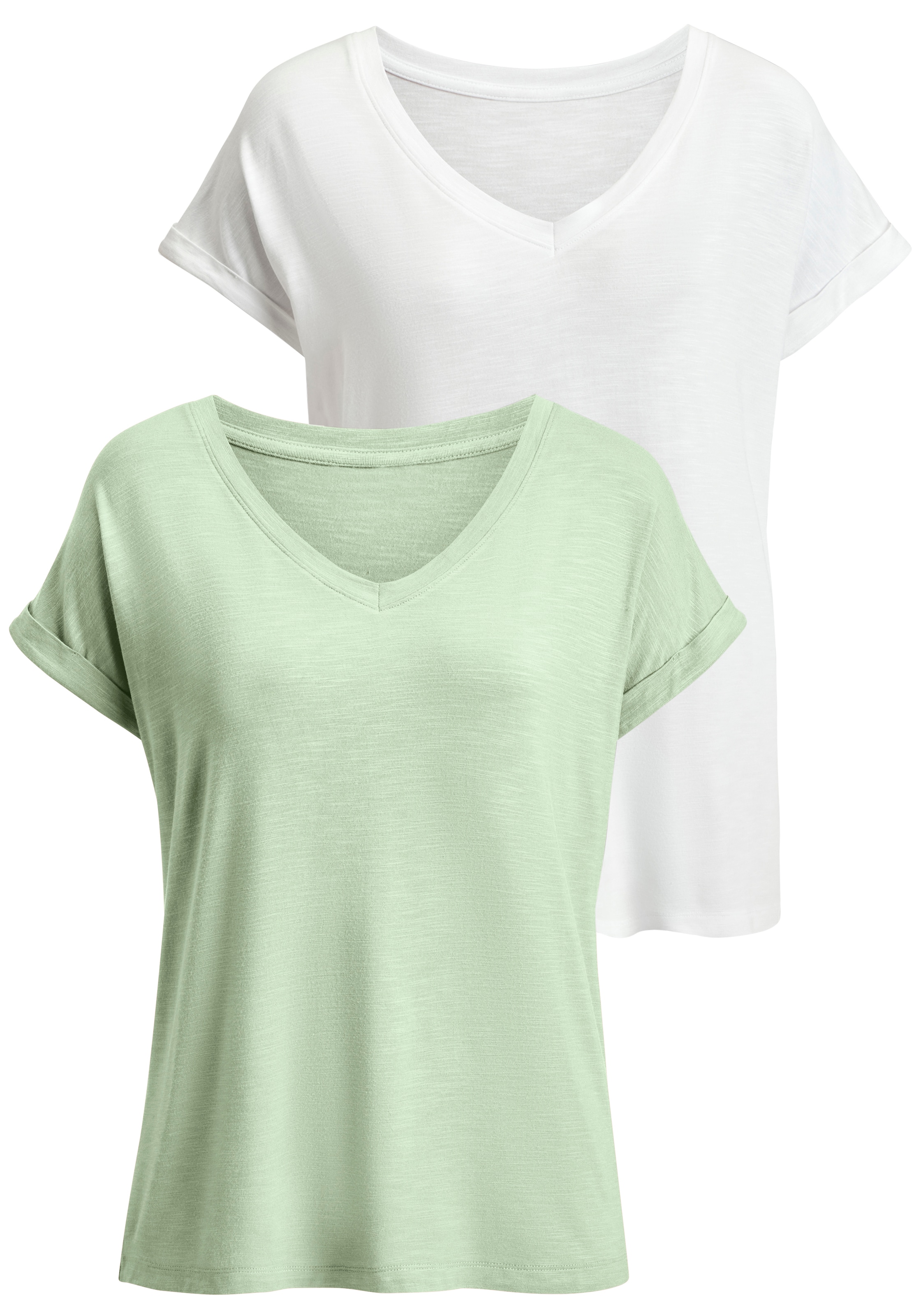 BEACH TIME Shirt in Green: front