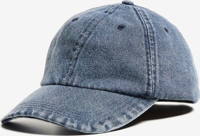 Bershka Casquette en bleu denim, Vue avec produit