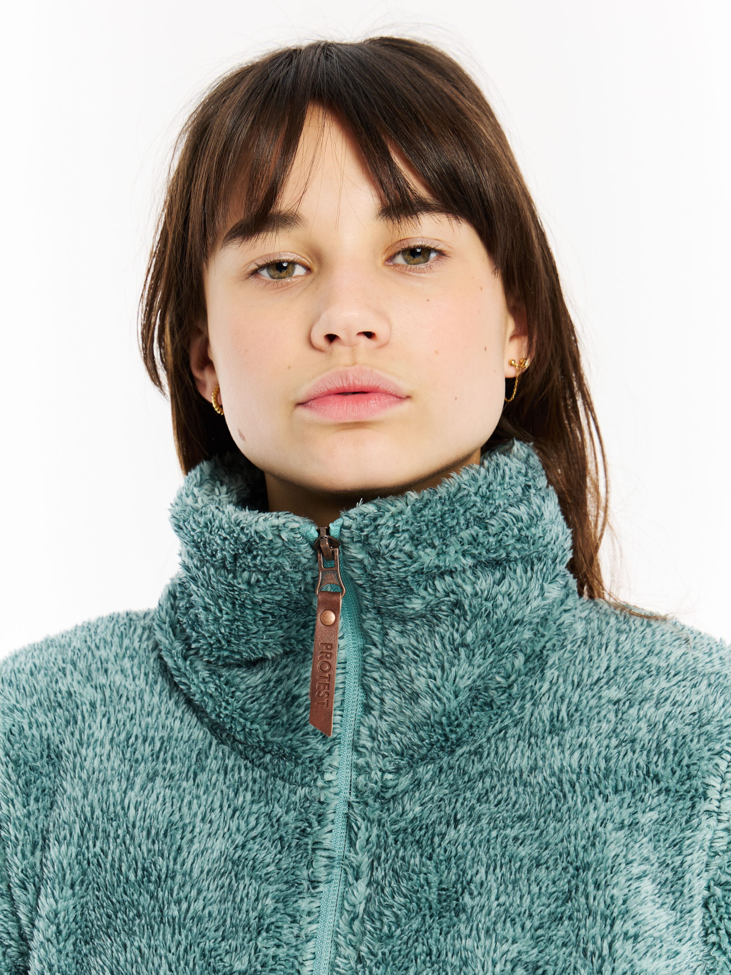 PROTEST Fleece Jacket 'Riri JR' in Blue
