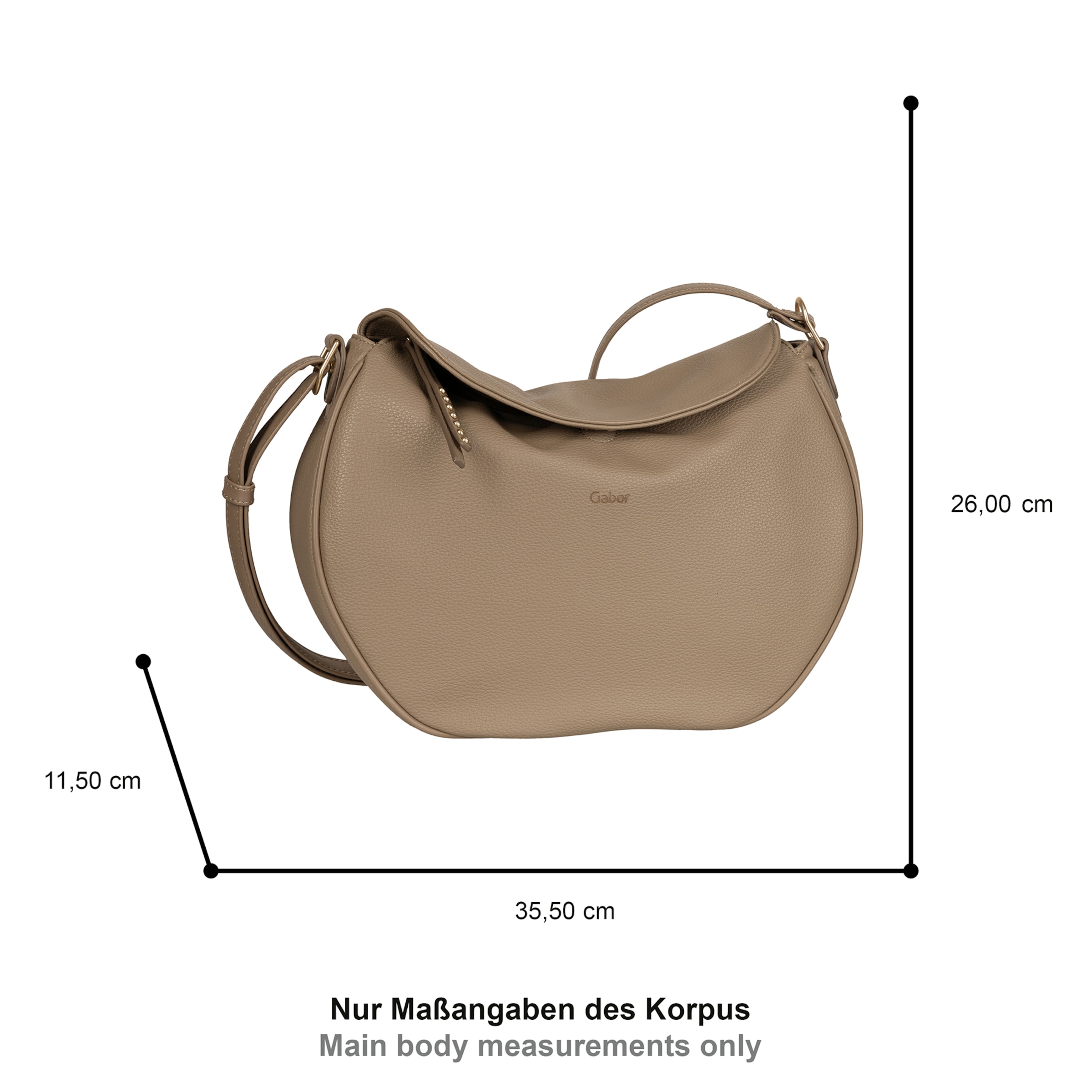 GABOR Umhängetasche in Beige