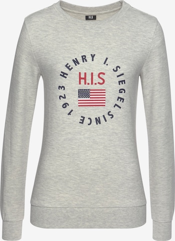 H.I.S Sweatshirt in Grey: front