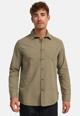 INDICODE JEANS Regular fit Button Up Shirt ' Caix ' in Green