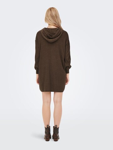 ONLY - Vestido de punto en marrón