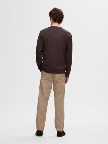SELECTED HOMME Sweatshirt i brun