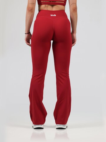 Evazați Leggings 'Nova Flared Leggings' de la neverover pe roșu