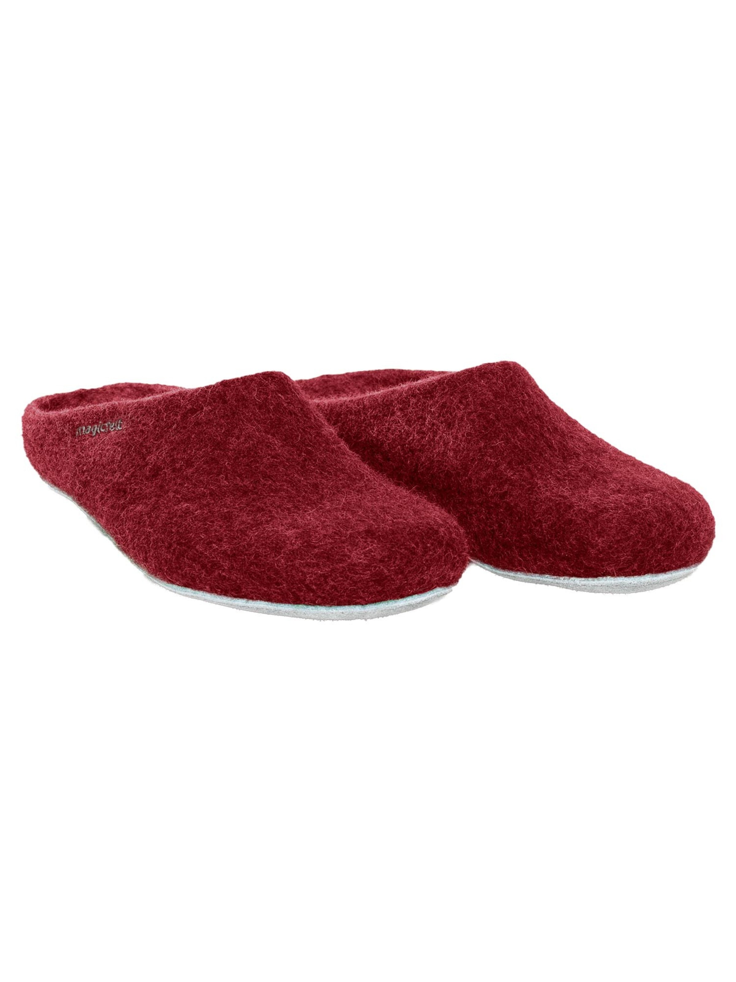 MagicFelt Slippers 'Filz' in Red