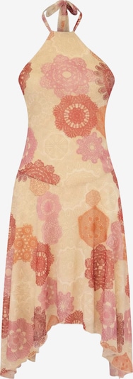Trendyol Mekko koossa 36 värissä beige / mandariini / tummanoranssi / roosa, Tuotenäkymä