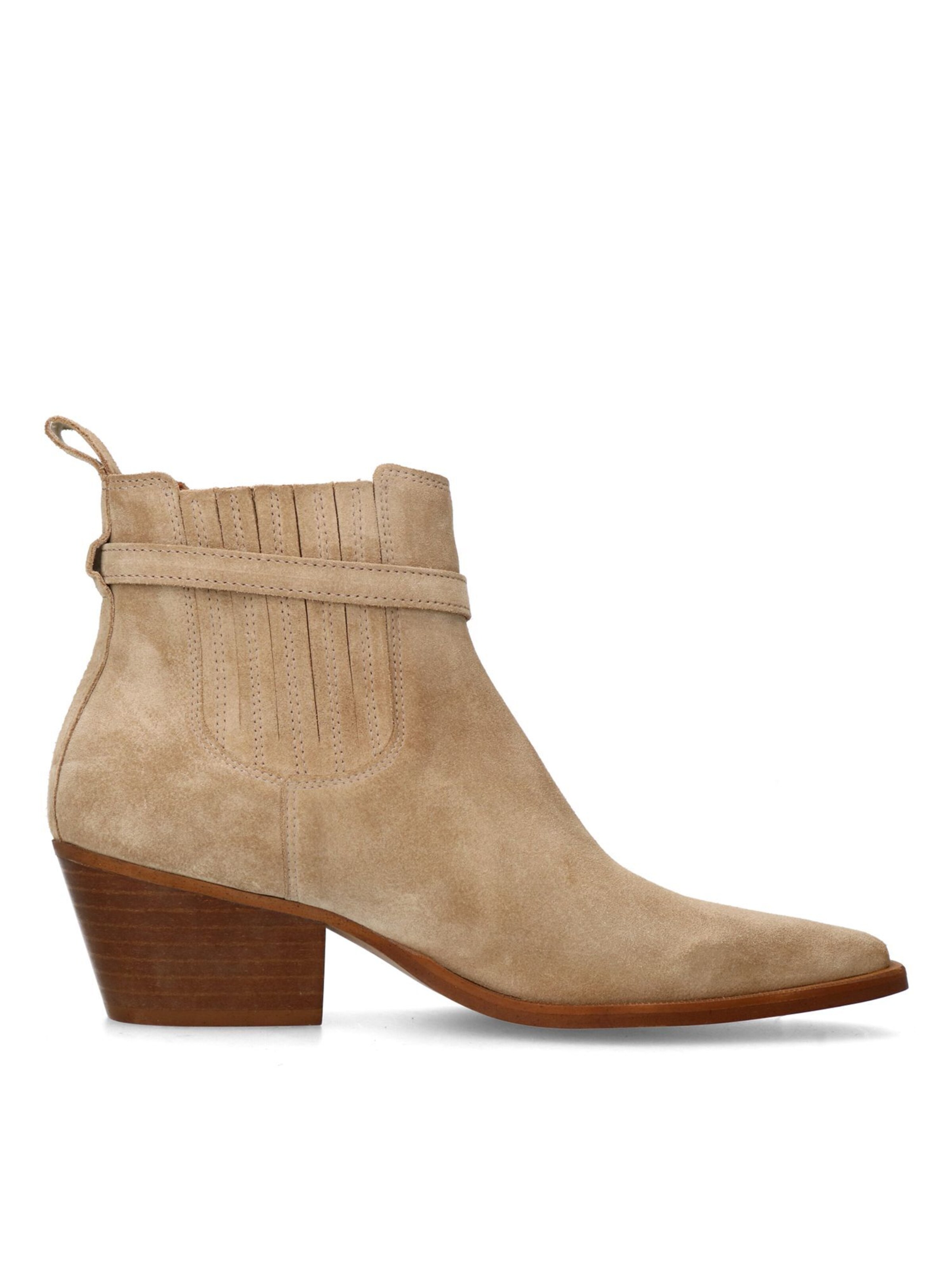 MANFIELD Enkellaarsjes in Beige