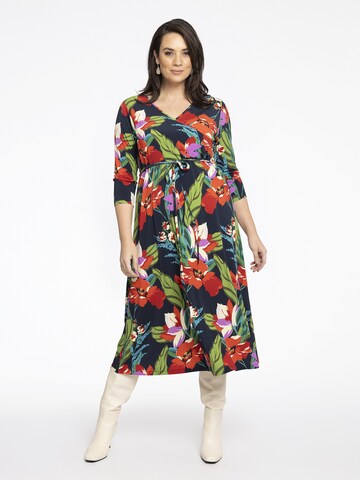 Yoek Dress in Mixed colors