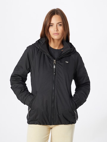 Ragwear Between-Season Jacket 'Dizzie' in Black: front