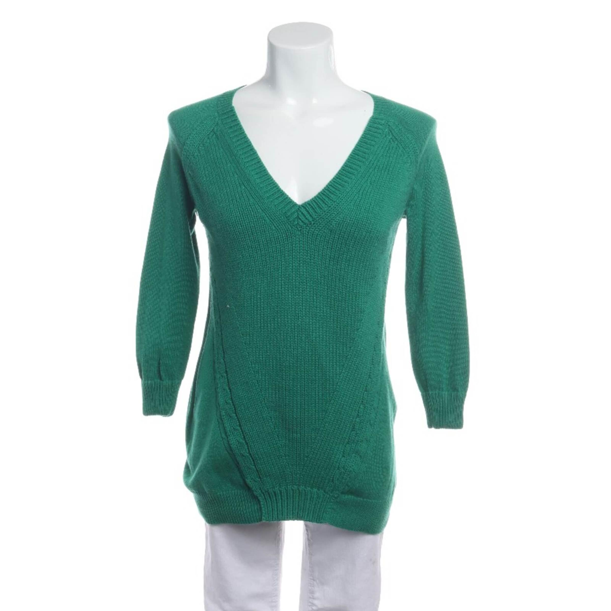 BURBERRY Pullover / Strickjacke S in Grün: Vorderseite