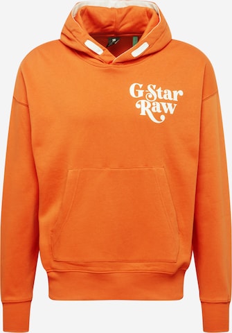 G-Star RAW Sweatshirt in Orange: front