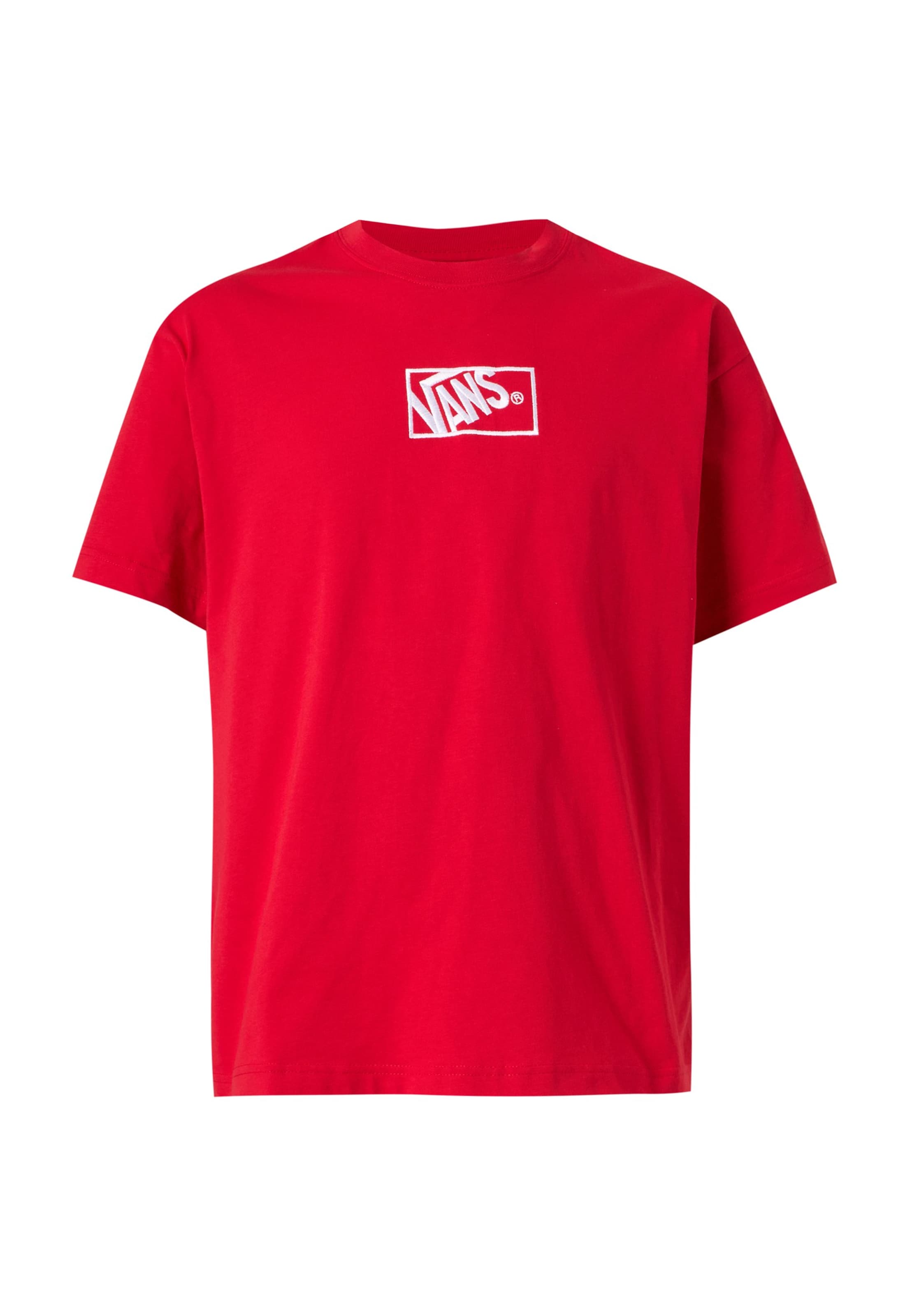 T-Shirt VANS en rouge : devant
