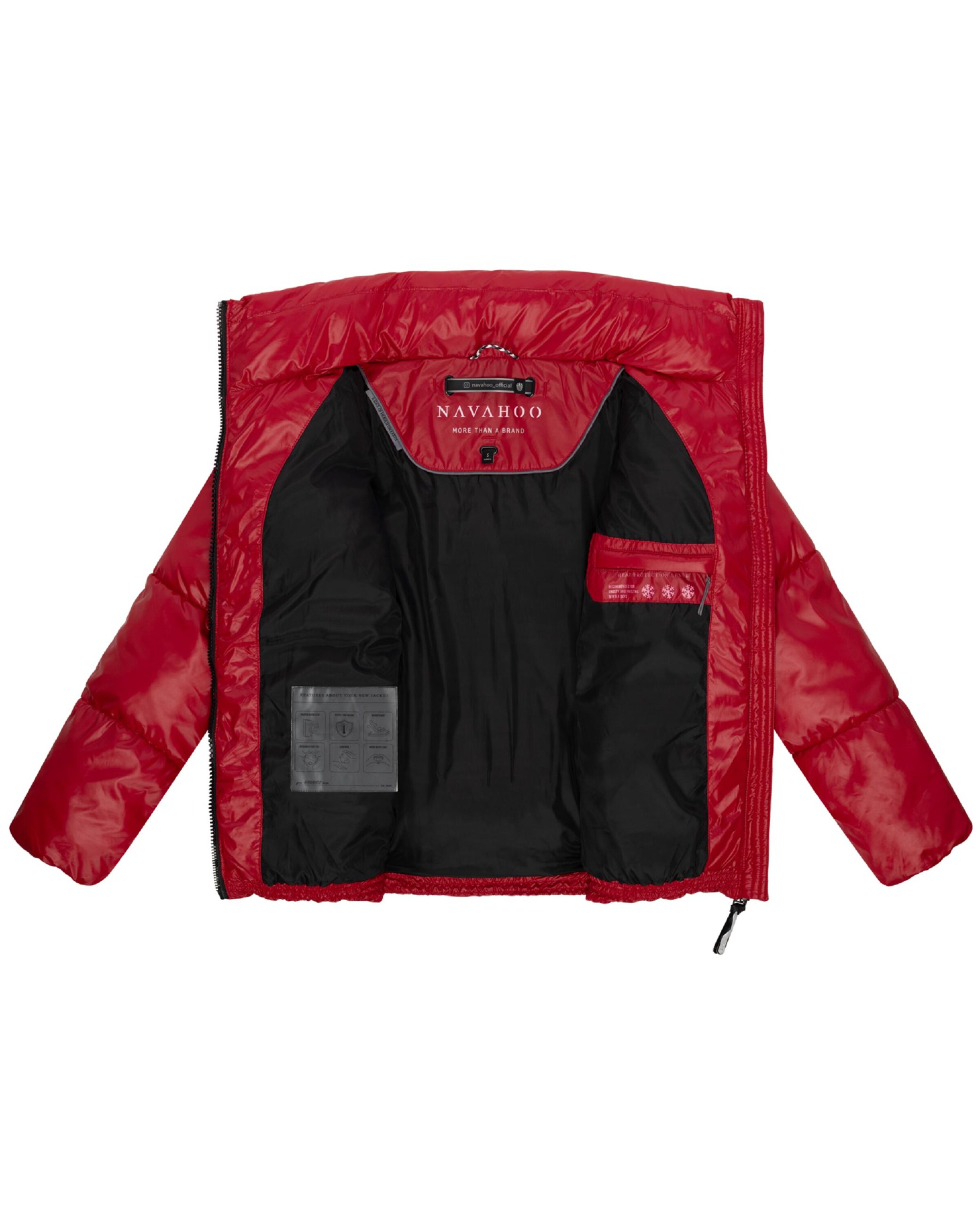 NAVAHOO Зимняя куртка 'Eispracht 14' в Красный