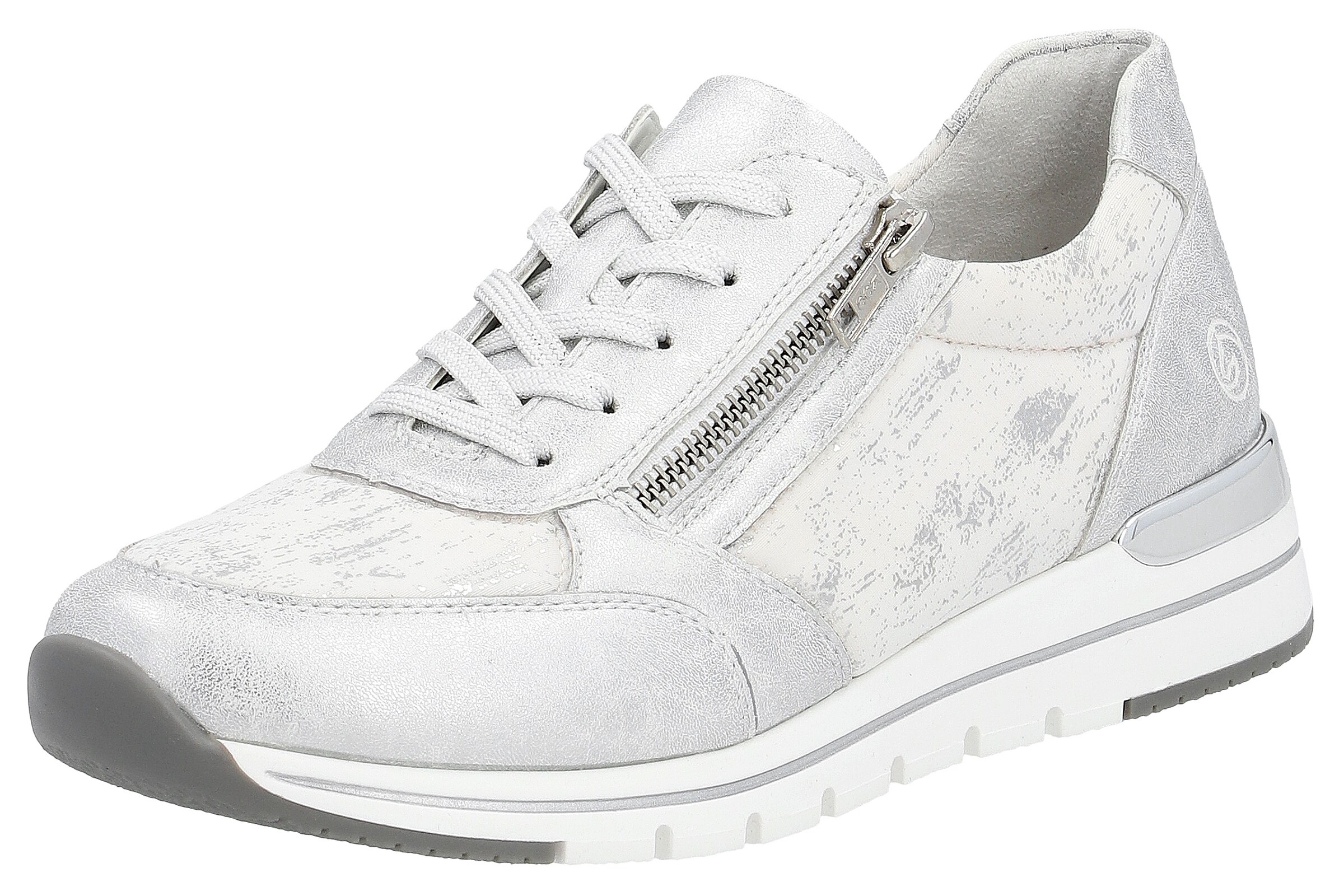 Baskets basses REMONTE en argent : devant