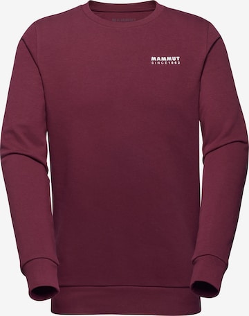 MAMMUT Sportsweatshirt 'Core 1862’ in Rot: Vorderseite