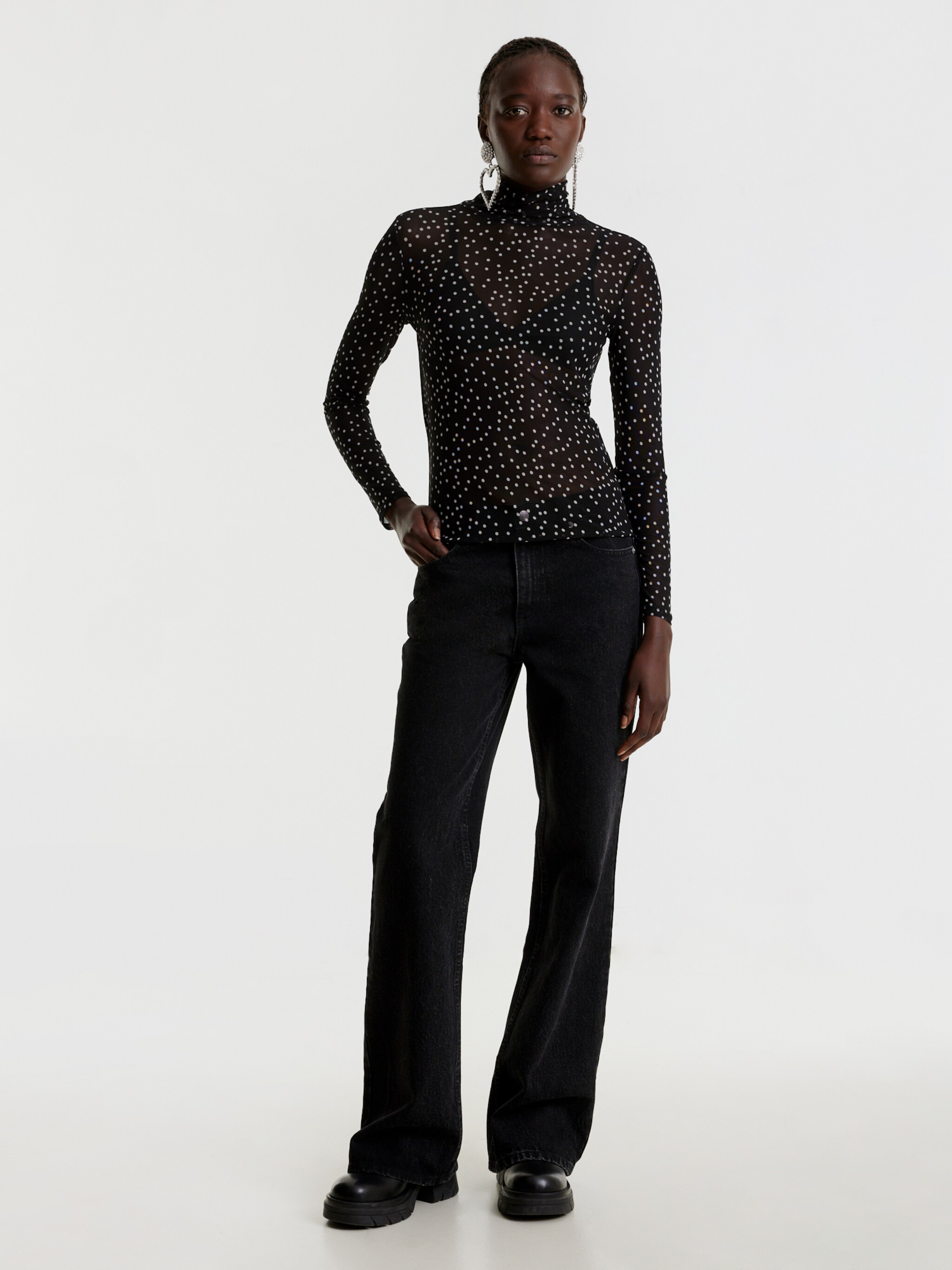 EDITED Produits T-shirt 'Fiore' noir