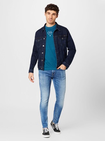 G-Star RAW Skinny Džíny – modrá