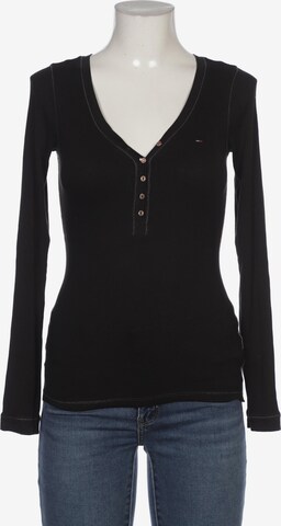 Tommy Jeans Langarmshirt M in Schwarz: predná strana