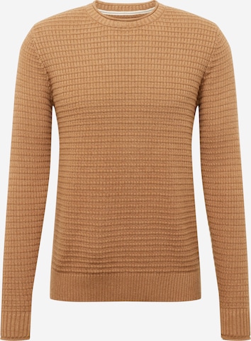 TOM TAILOR Sweater in Brown: front