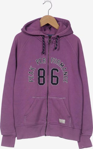 PEAK PERFORMANCE Sweatshirt & Zip-Up Hoodie in M in Purple: front