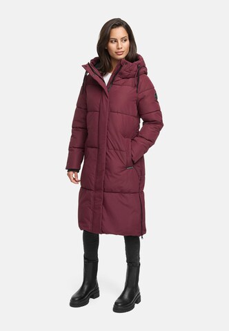 MARIKOO Wintermantel 'Michikoo XVI' in Rood: voorkant