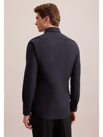 Coupe slim Chemise business 'SMART FLANNELS ' SEIDENSTICKER en bleu