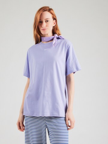 Nike Sportswear Shirt 'Essentials' in Purple: front