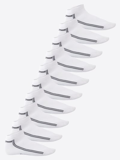 footstar Füßlinge 'Retrostreifen'‌‌‌‌‌‌‌‌‌ in 39-42 in weiß, Produktansicht