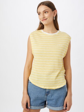 ROXY Top 'GOOD EYES' in Yellow: front