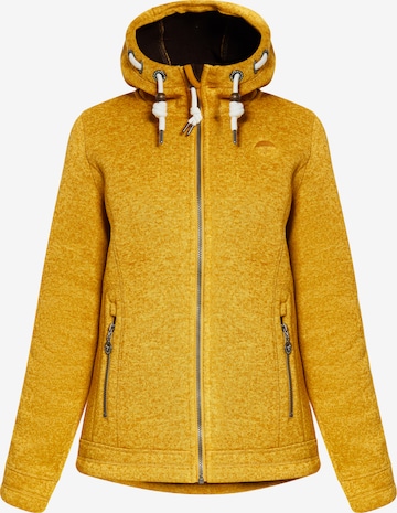 Schmuddelwedda Fleece jacket in Yellow: front