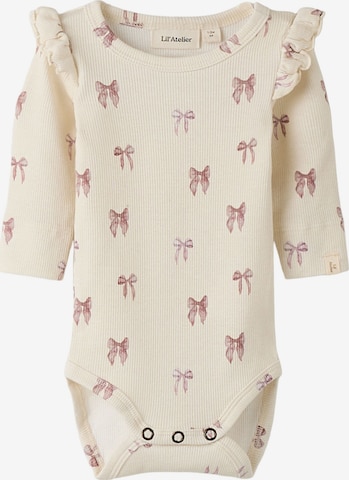 Barboteuse / body Lil'Atelier en beige : devant