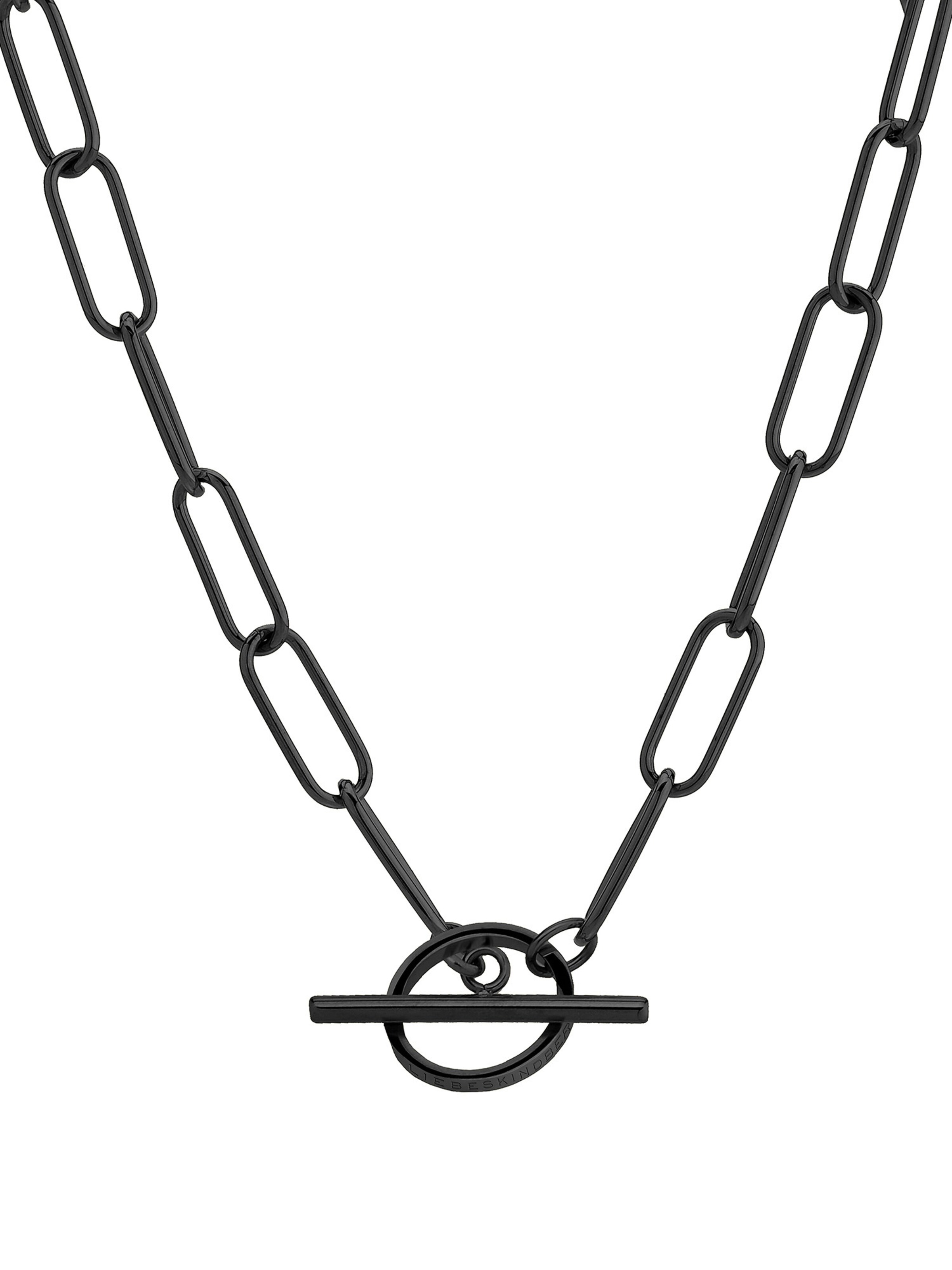 Liebeskind Berlin Halskette in Schwarz: Vorderseite