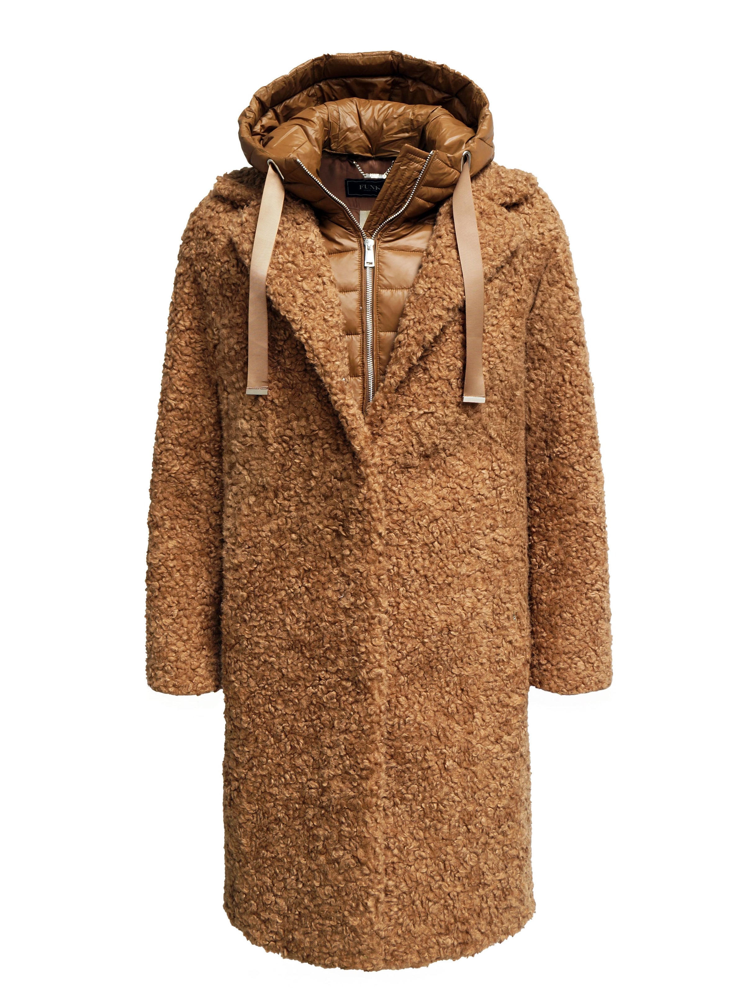 Funk since 1776 Winter Coat in Beige: front