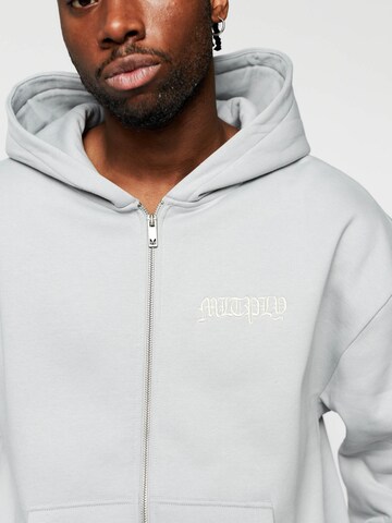 Multiply Apparel Zip-Up Hoodie in Grey