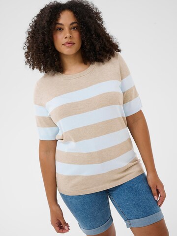 Pull-over 'KCLizzy' KAFFE CURVE en beige