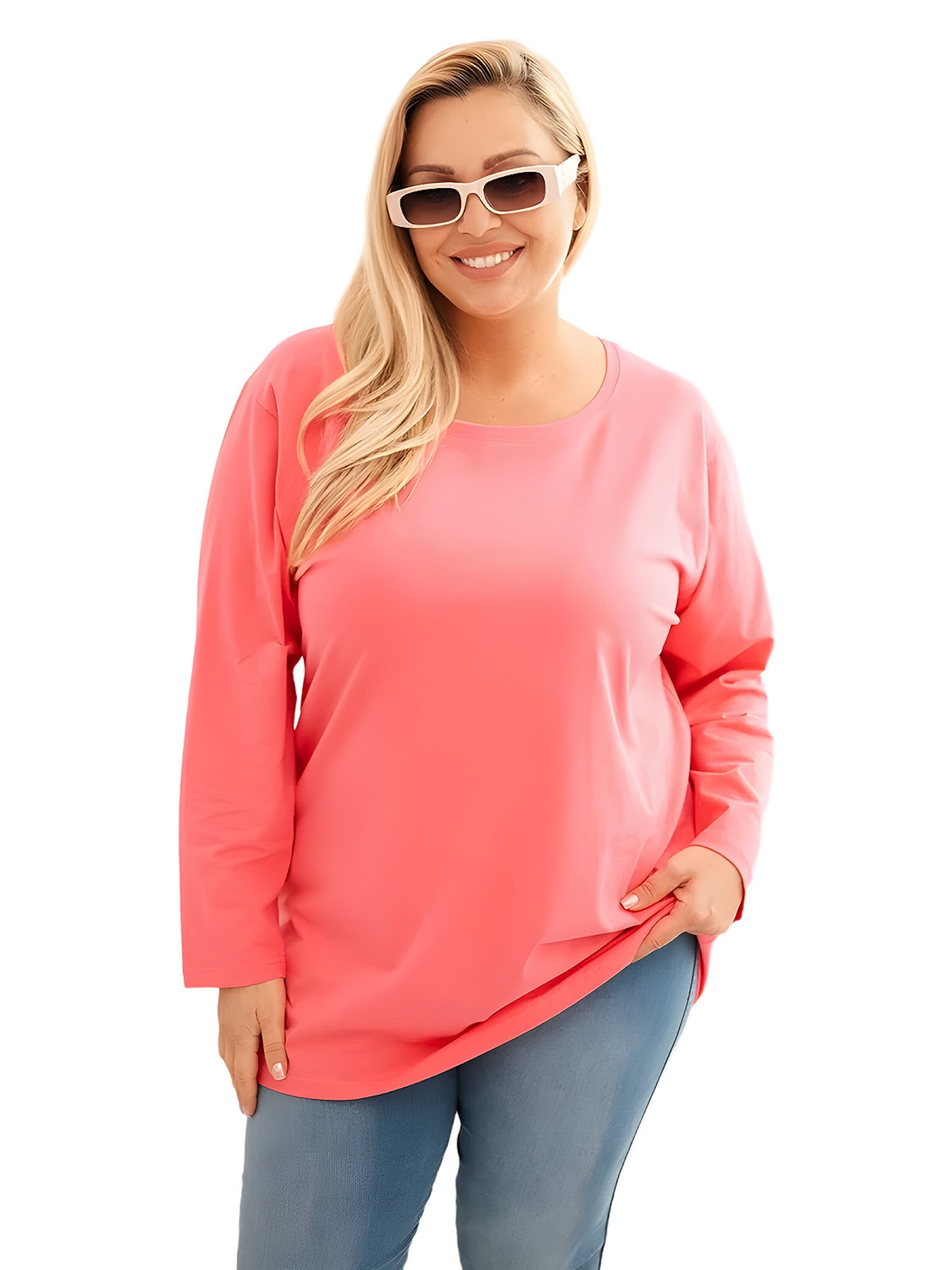 Lumera Blouse in Roze: voorkant