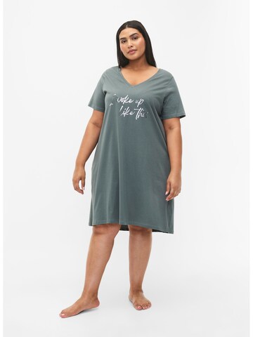 Chemise de nuit 'MALBA' Zizzi en vert