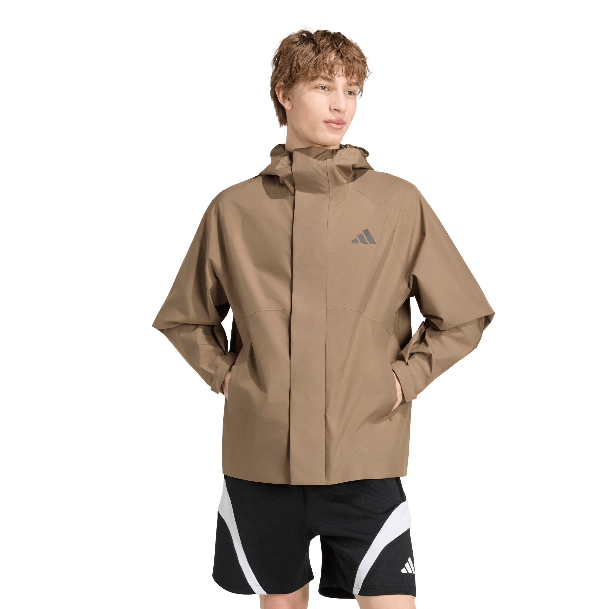 ADIDAS SPORTSWEAR - Chaqueta funcional 'ESS' en beige: frente