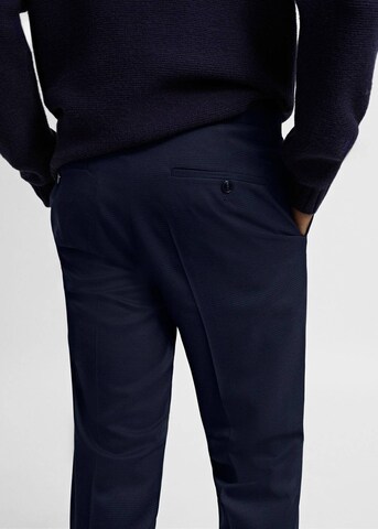 MANGO MAN Regular Pantalon 'Paris' in Blauw