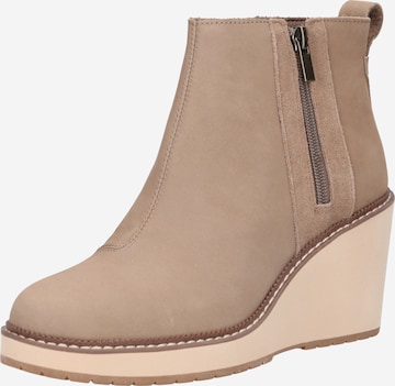 TOMS Ankle Boots 'RAVEN' in Beige: front