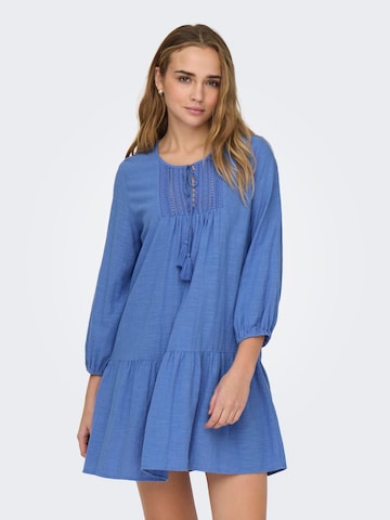 ONLY Sukienka koszulowa 'VINNIE' w kolorze niebieski: przód