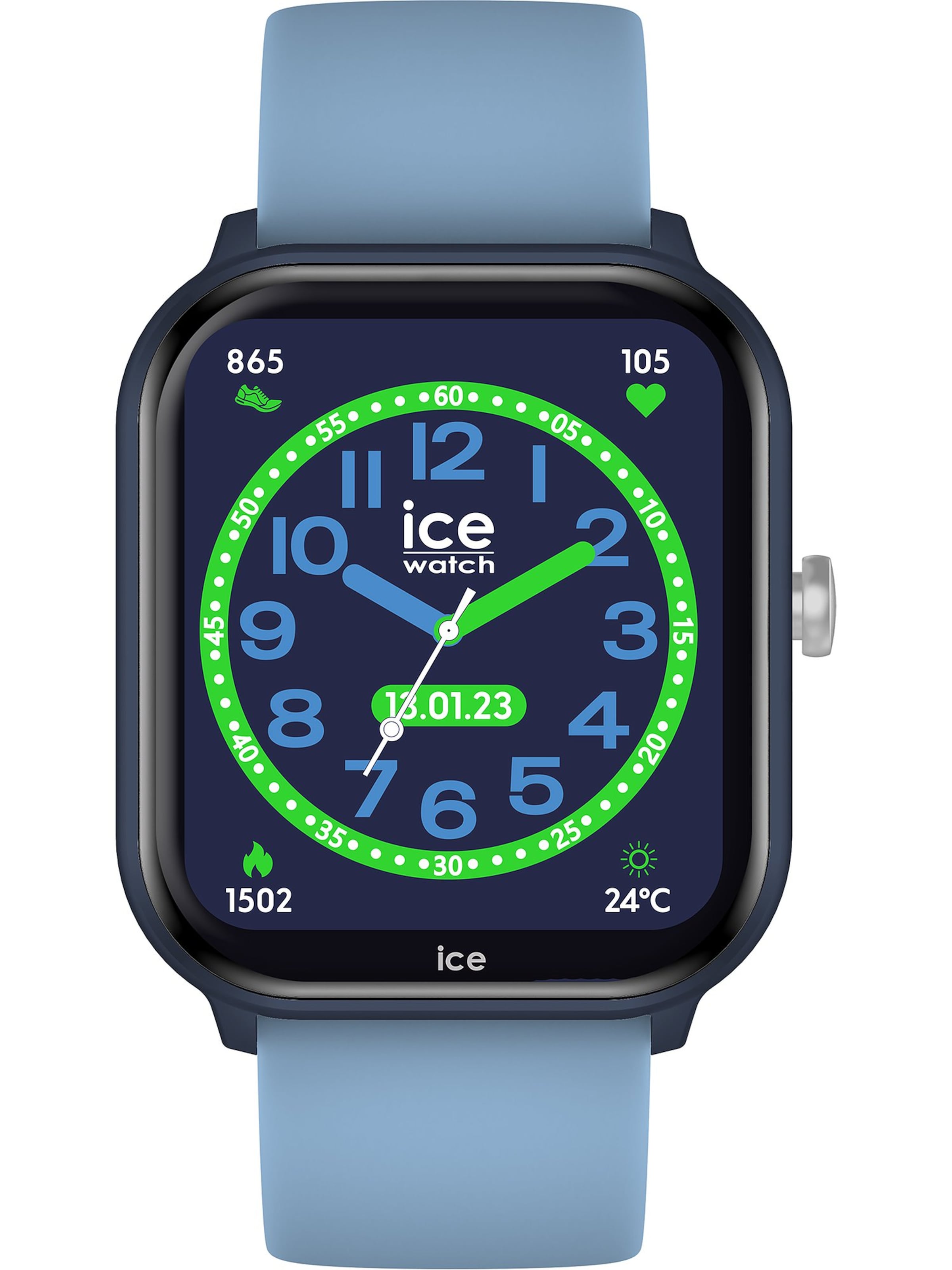 ICE WATCH Digitaluhr 'Smart Junior 2.0' in Blau: Vorderseite