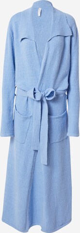 Peignoir long Cotton On Body en bleu : devant