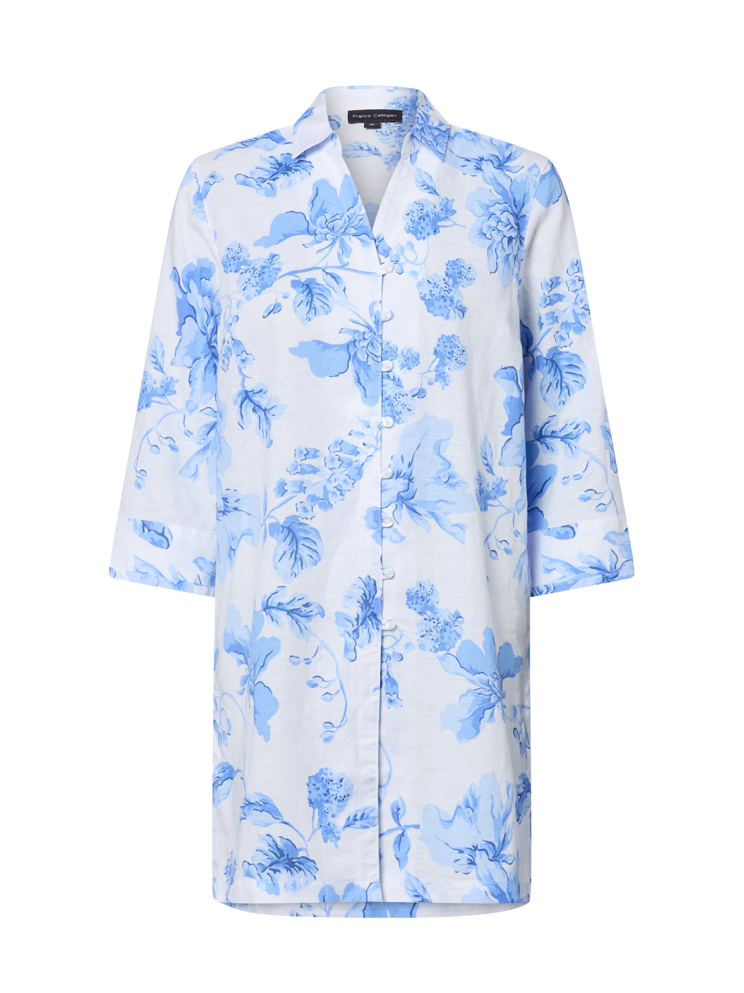 Franco Callegari Bluse ' Winnie ' in Blau: Vorderseite