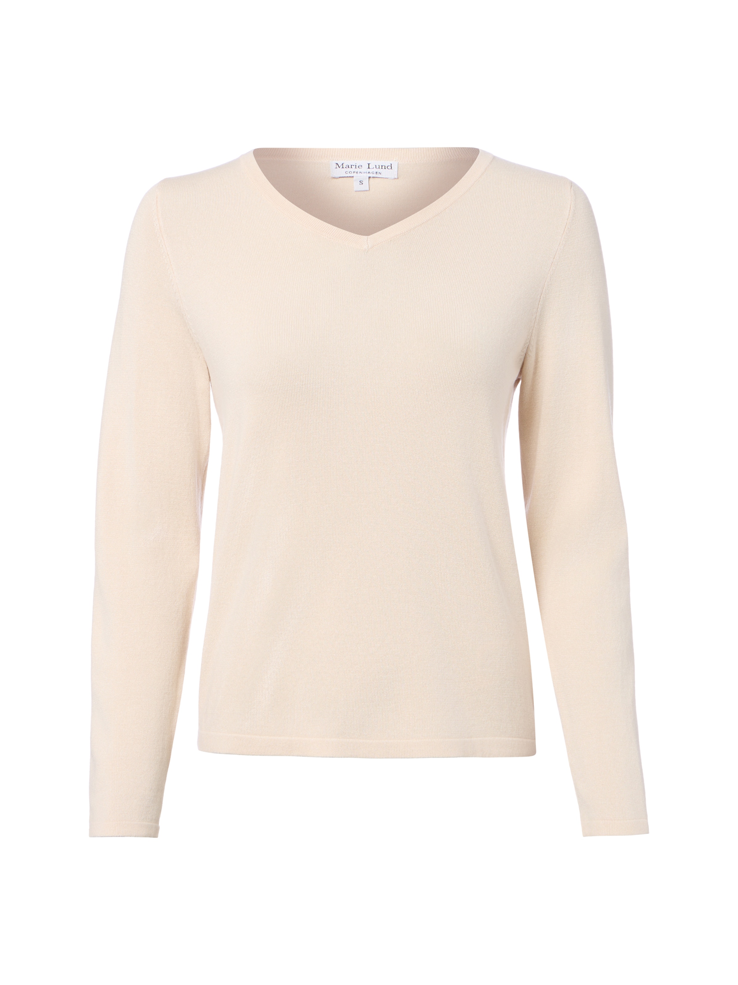 Pull-over Marie Lund en beige : devant