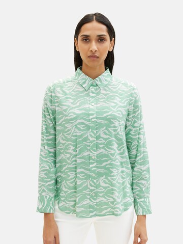 Camicia da donna di TOM TAILOR in verde: frontale