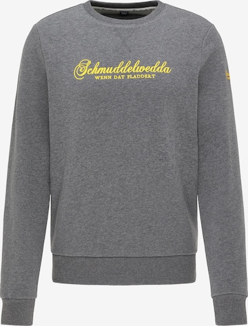 Sweat-shirt Schmuddelwedda en gris : devant